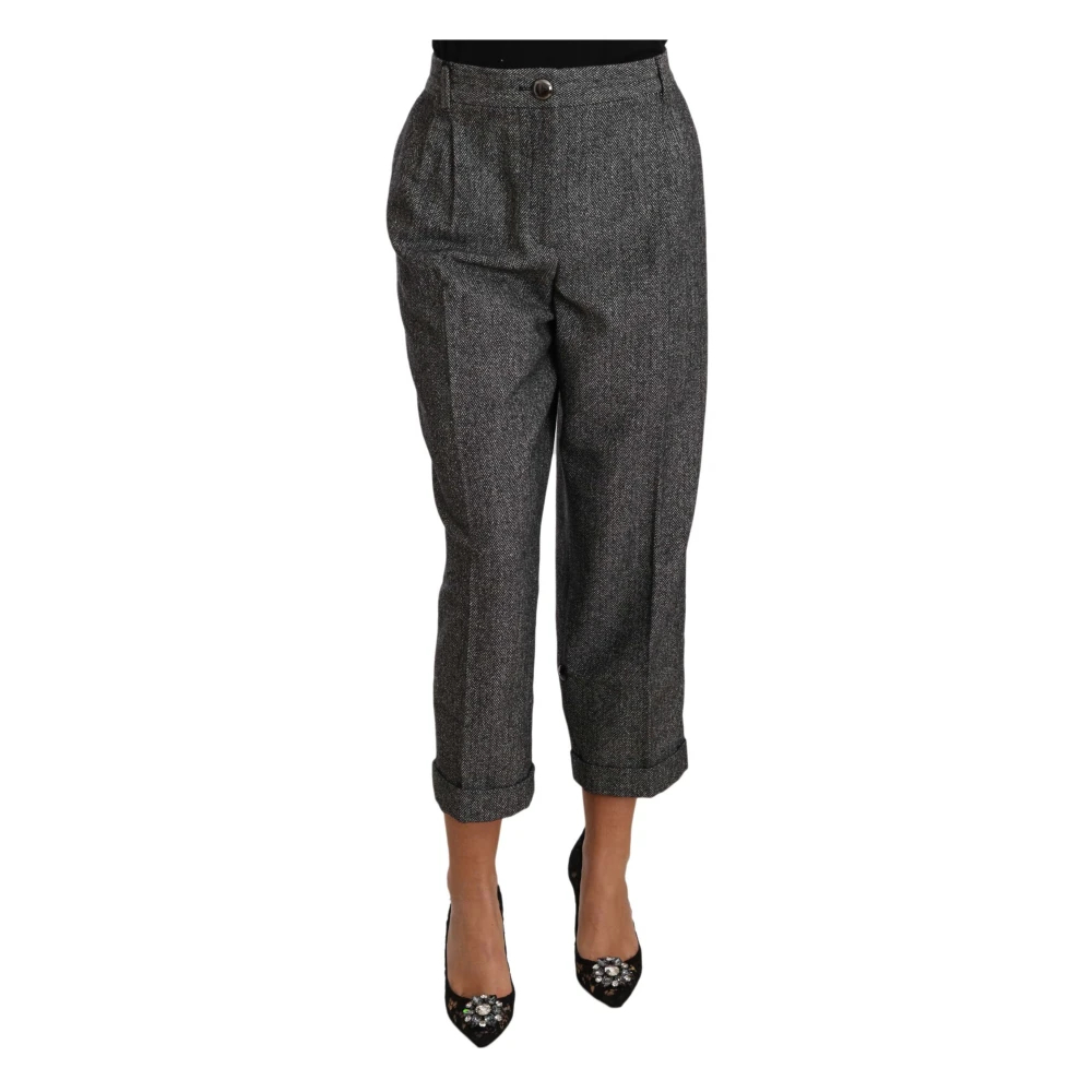 Dolce & Gabbana Damen Grau - Cropped Hosen - Trousers - 3XL