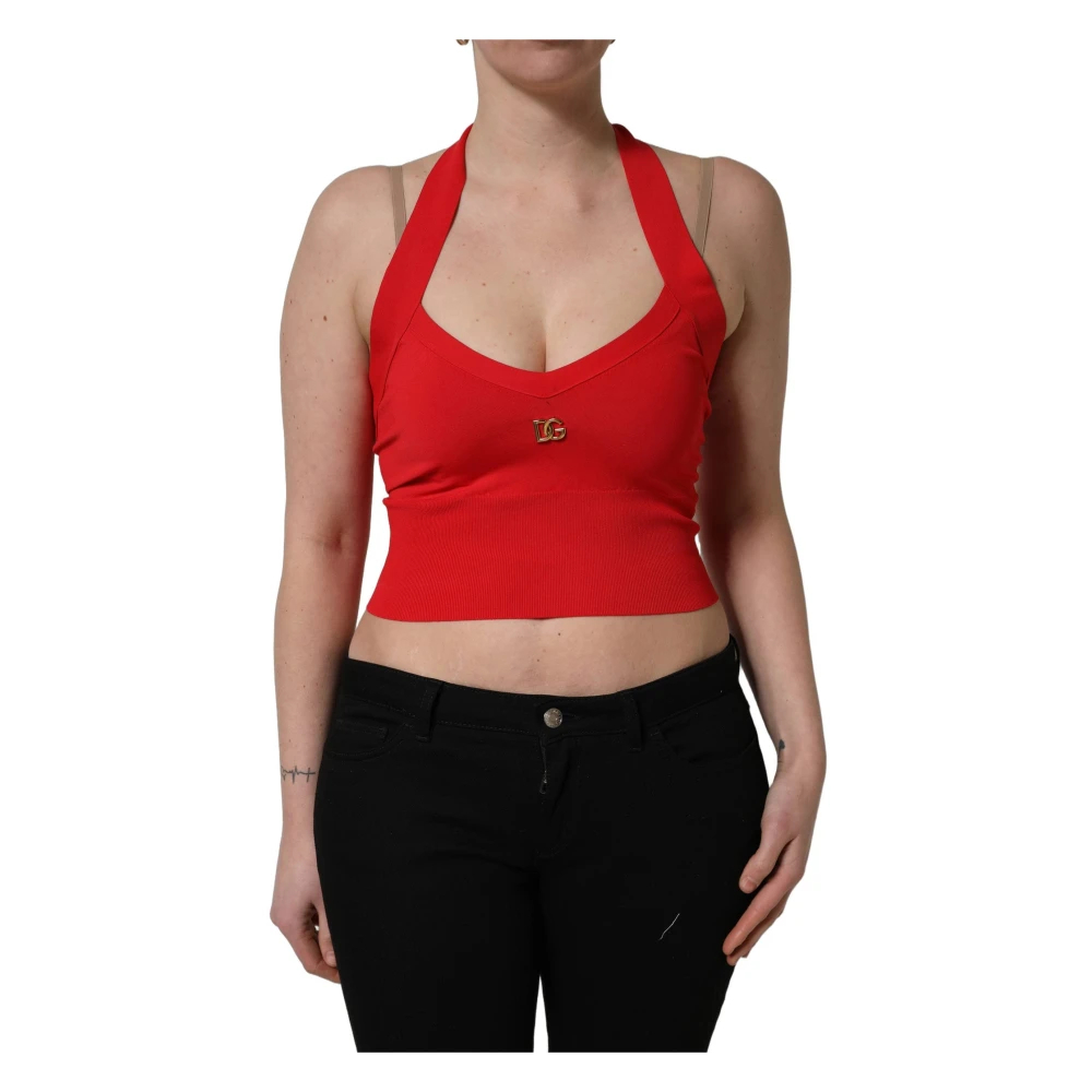 Dolce & Gabbana Damen Rot - Cropped Tank - Tops - Xs