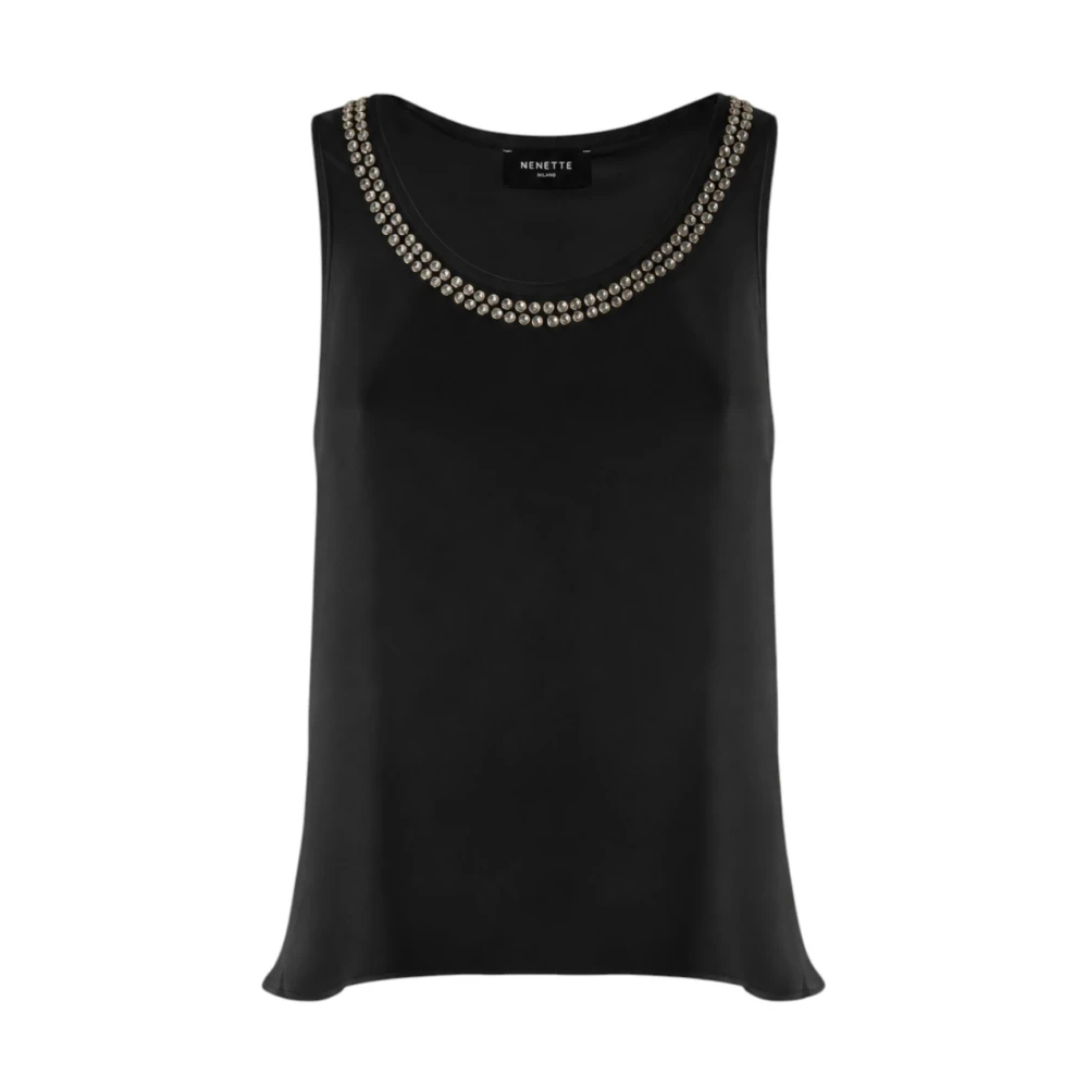 Nenette Damen Schwarz - Ärmelloses Top - Tops - K - S