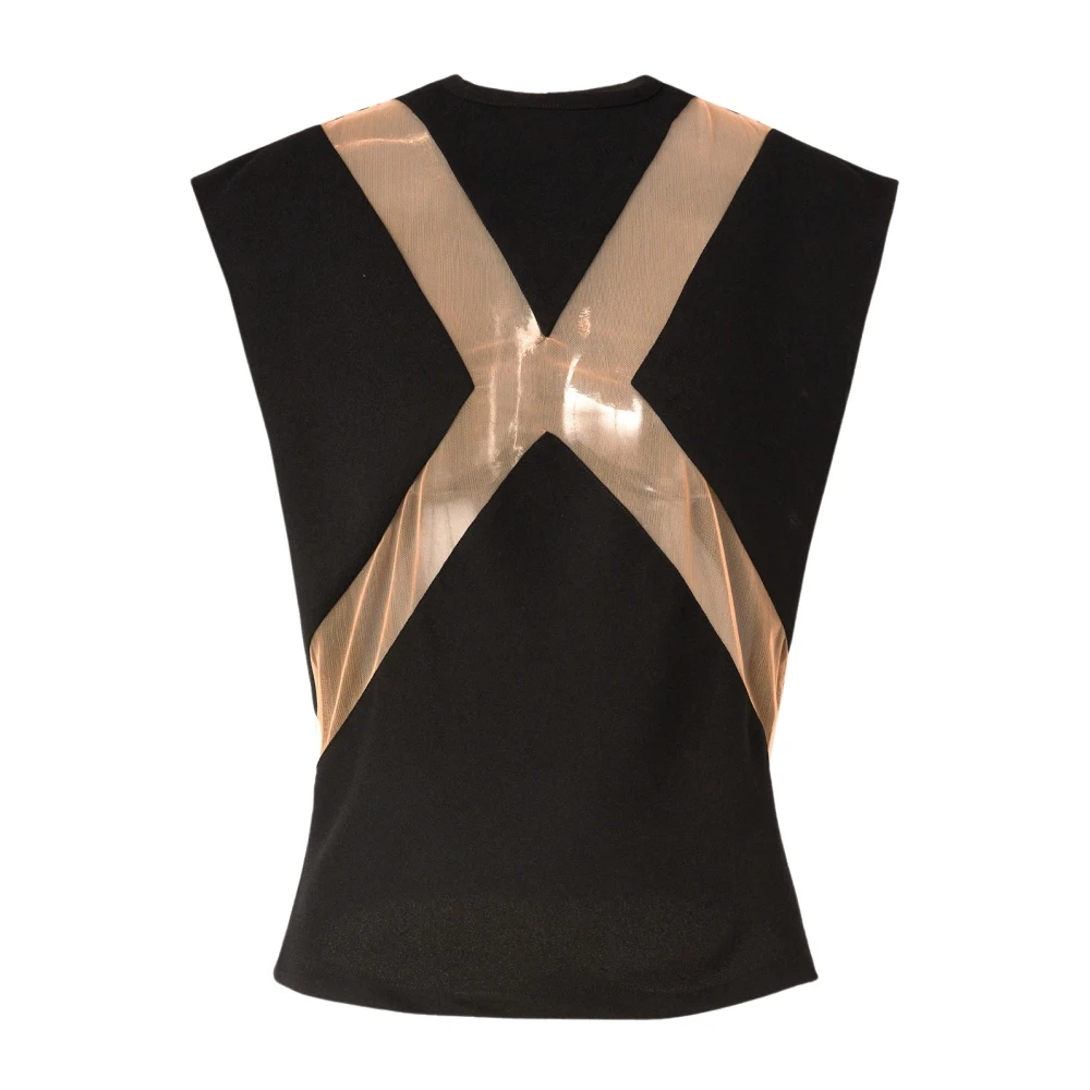 Genny Damen Schwarz - Ärmelloses Top - Tops - K - 2XS