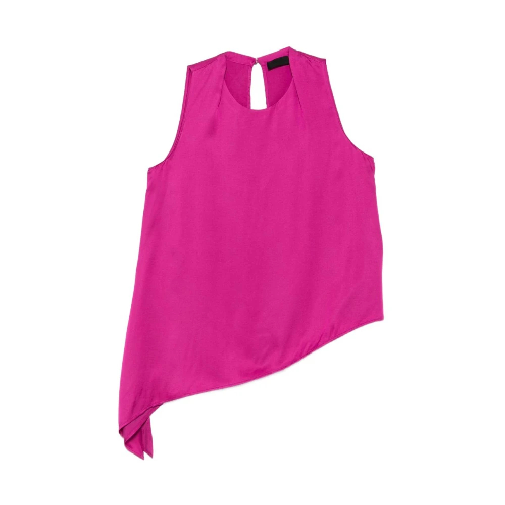 Liu Jo Damen Rosa - Ärmellose Tops - Tops - S