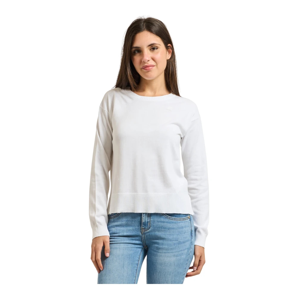 K-Way Damen Weiß - Cropped Sweater - Knitwear - S