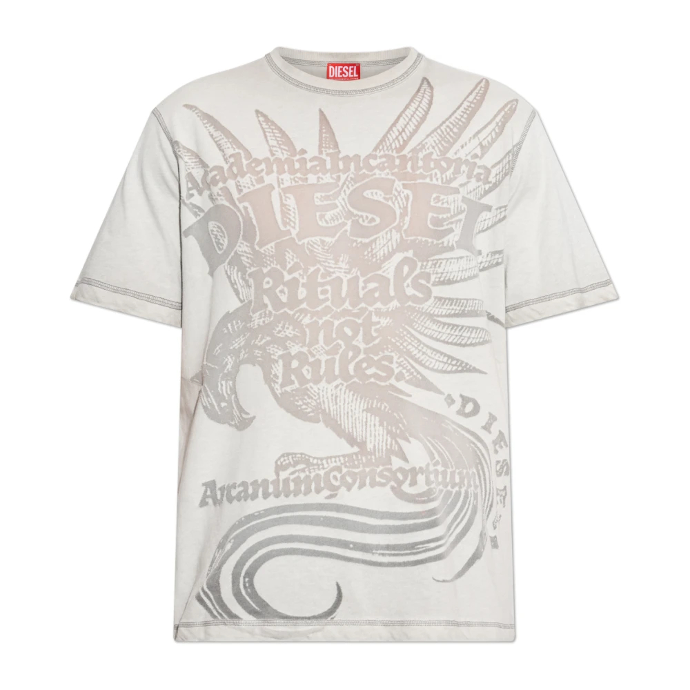 Diesel Herren Grau - T-Rawjust-Aa1 - Tops - Xs