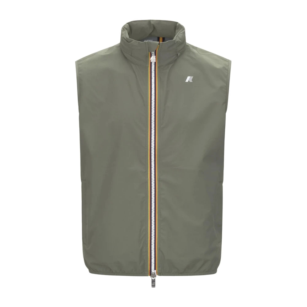 K-Way Herren Grün - Valen Stretch Dot Vest - Jackets - M