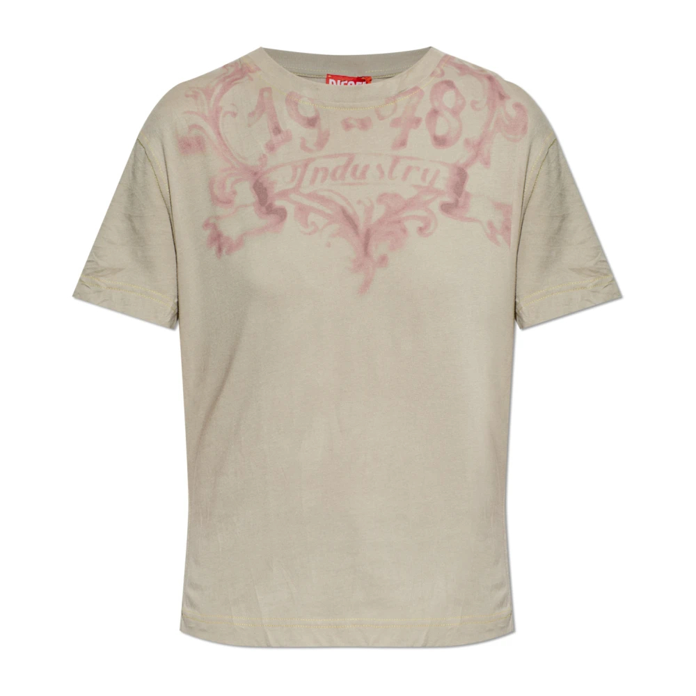 Diesel Damen Beige - T-Ila-Aa5 T-Shirt - Tops - Xs