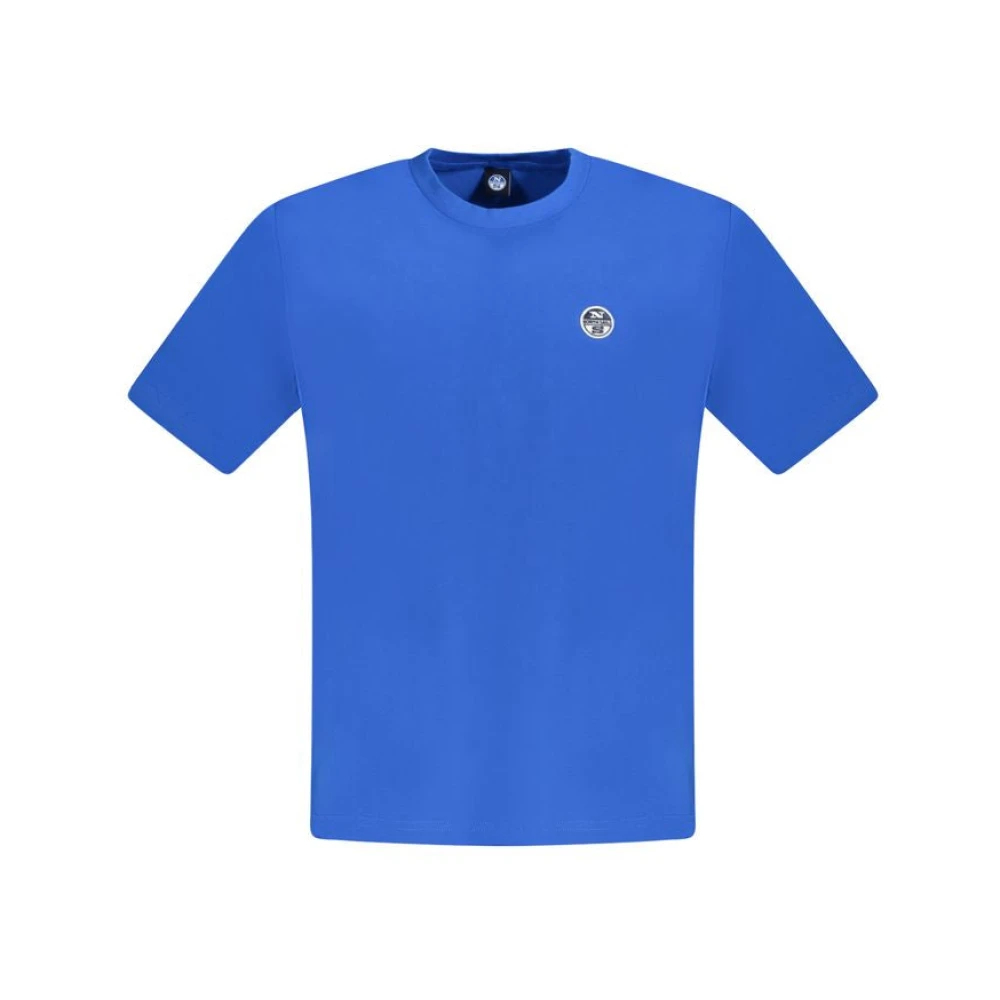 North Sails Herren Blau - Es Baumwoll T-Shirt - Tops - S