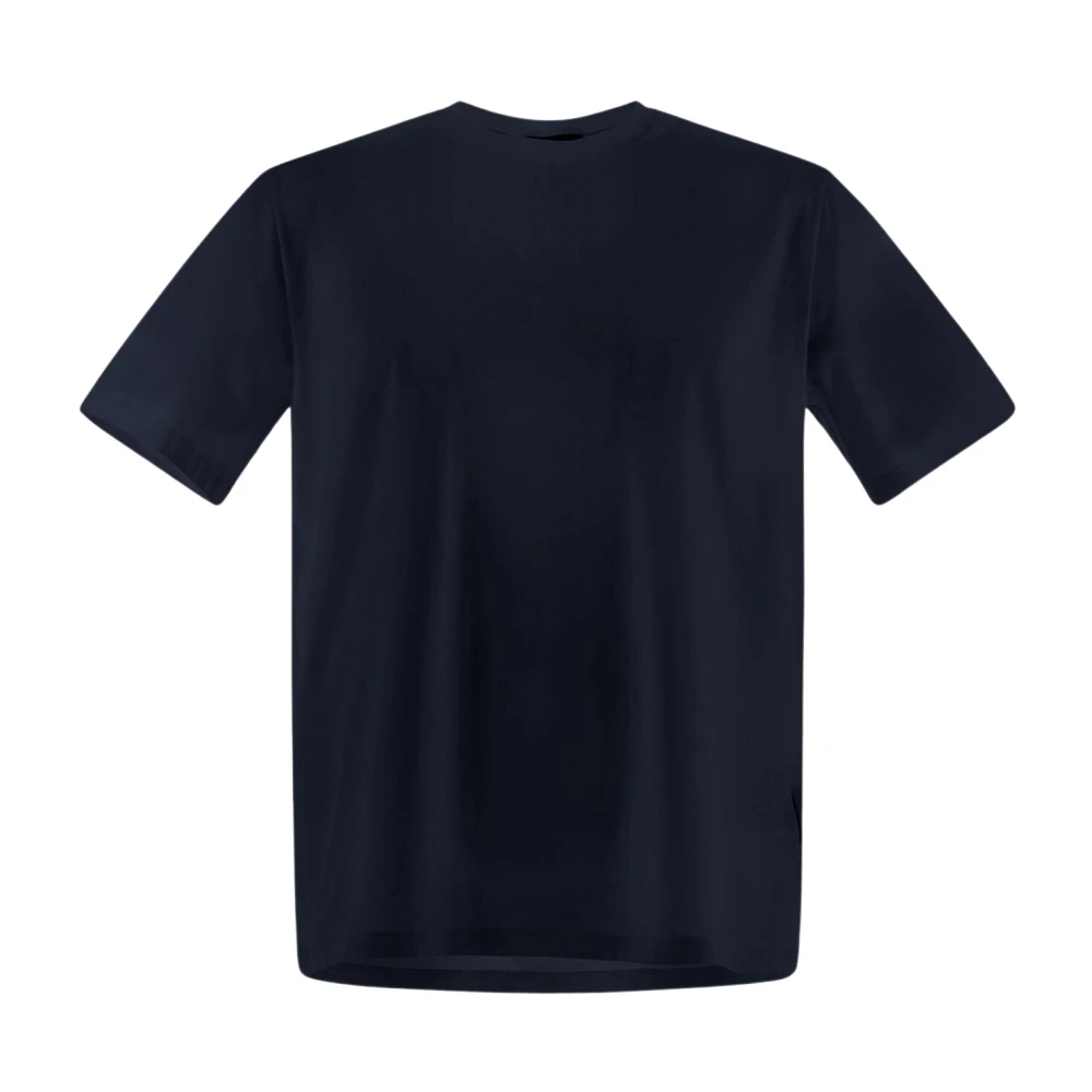 Herno Herren Blau - Superfeines Baumwoll-Stretch-T-Shirt - Tops - S