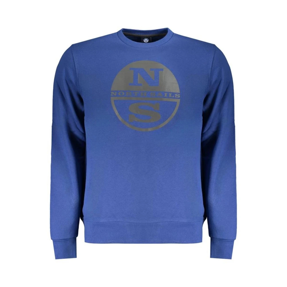North Sails Herren Mittelblau Crew Neck Sweatshirt Nslogo Klein - Bild 4