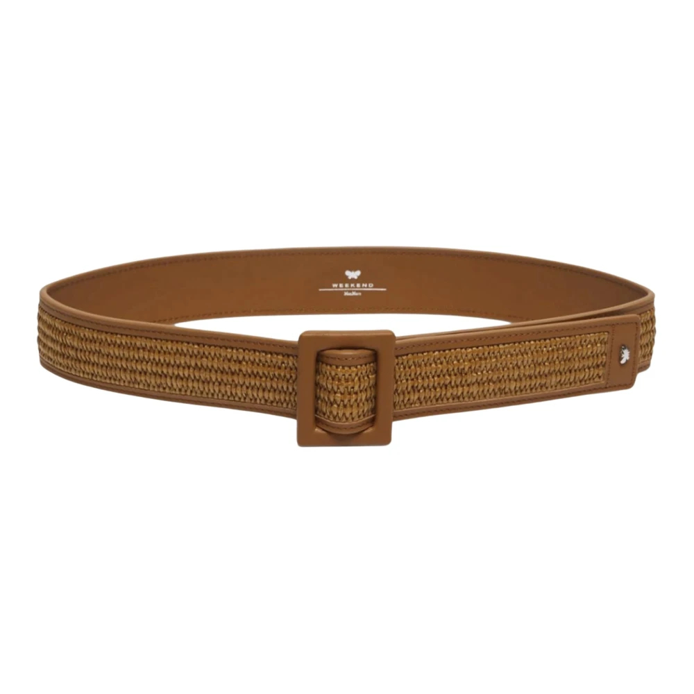 Weekend Max Mara Damen Orange - Gürtel Mit Bast-Effekt - Accessories - L
