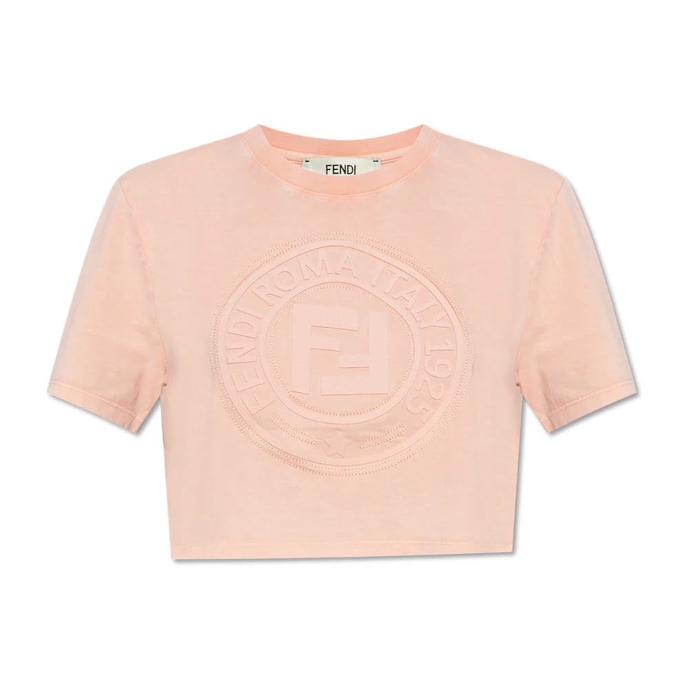 Fendi Damen Rosa - Roma Crop Top - Tops - Xs