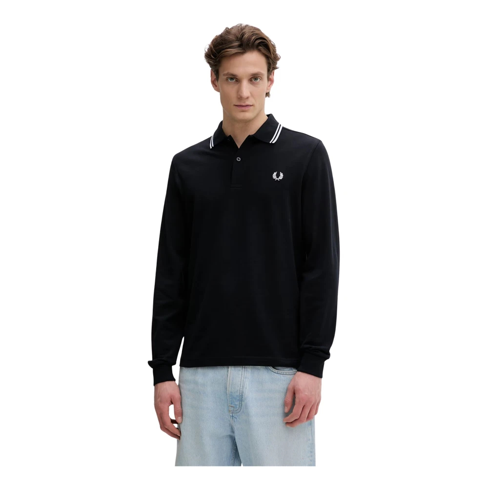 Fred Perry Herren Blau Polo-Shirt Baumwoll-Piqué - Bild 5