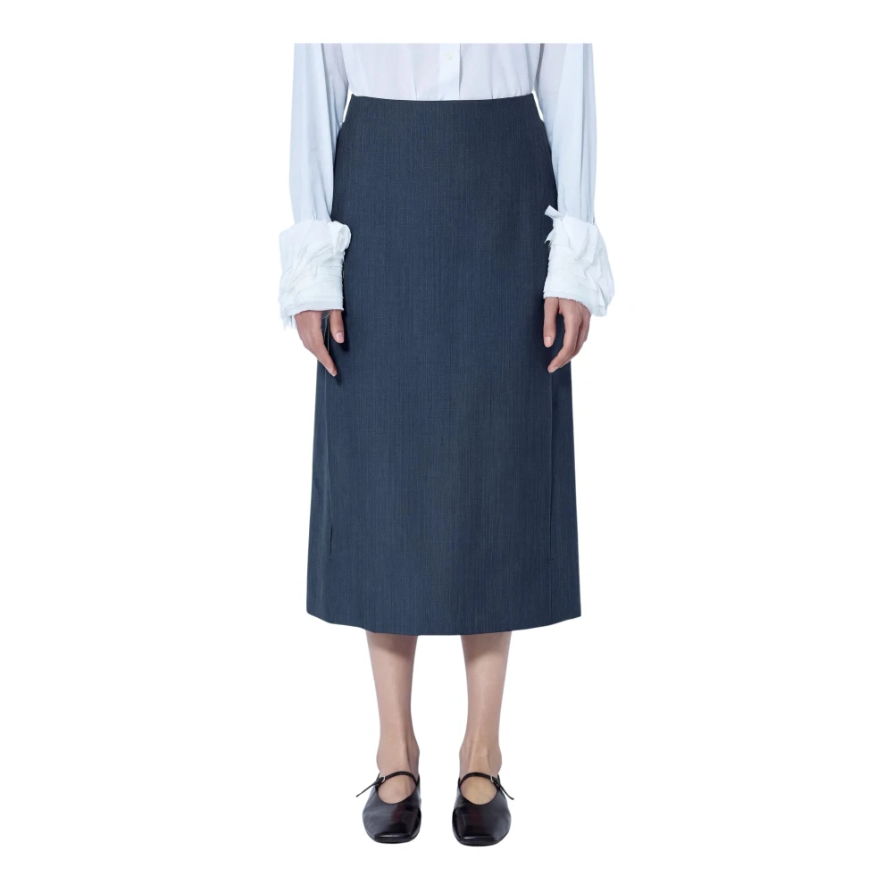Jil Sander - Midirock - Skirts - Damen - Grau - Xs - Bild 9