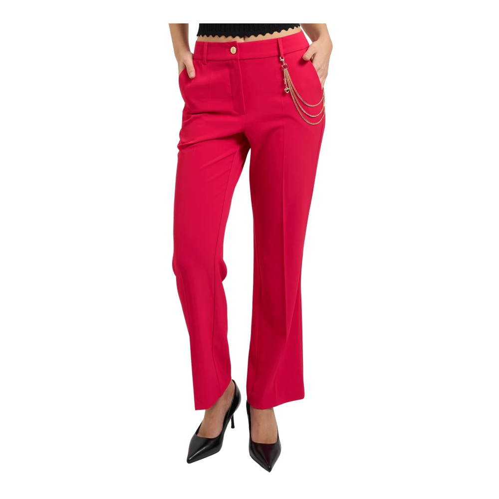 Fracomina Damen Rot - Bootcut Chino Pants - Trousers - Xs