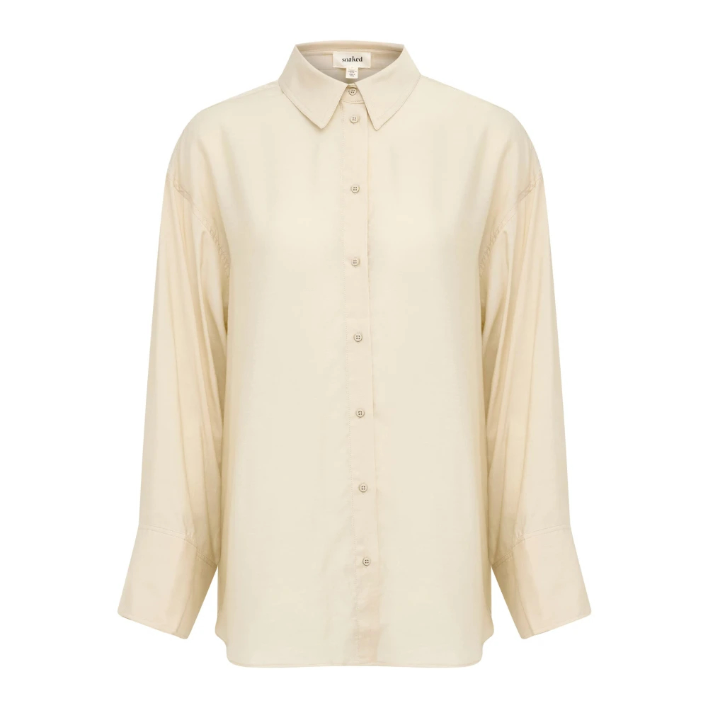 Soaked In Luxury Damen Beige Langarm-Bluse Leodora - Bild 4