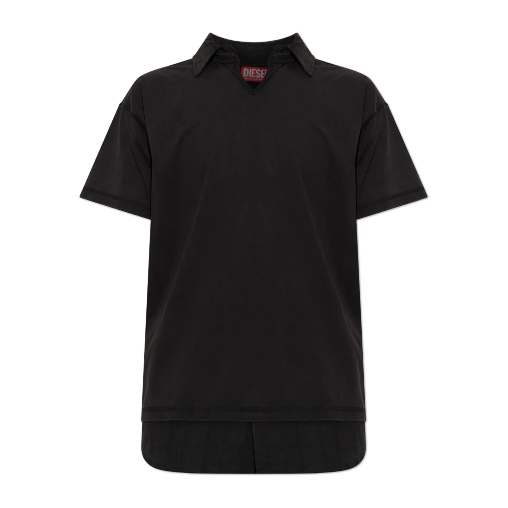 Diesel Herren Schwarz - T-Ansel Polo - Tops - K - Xl