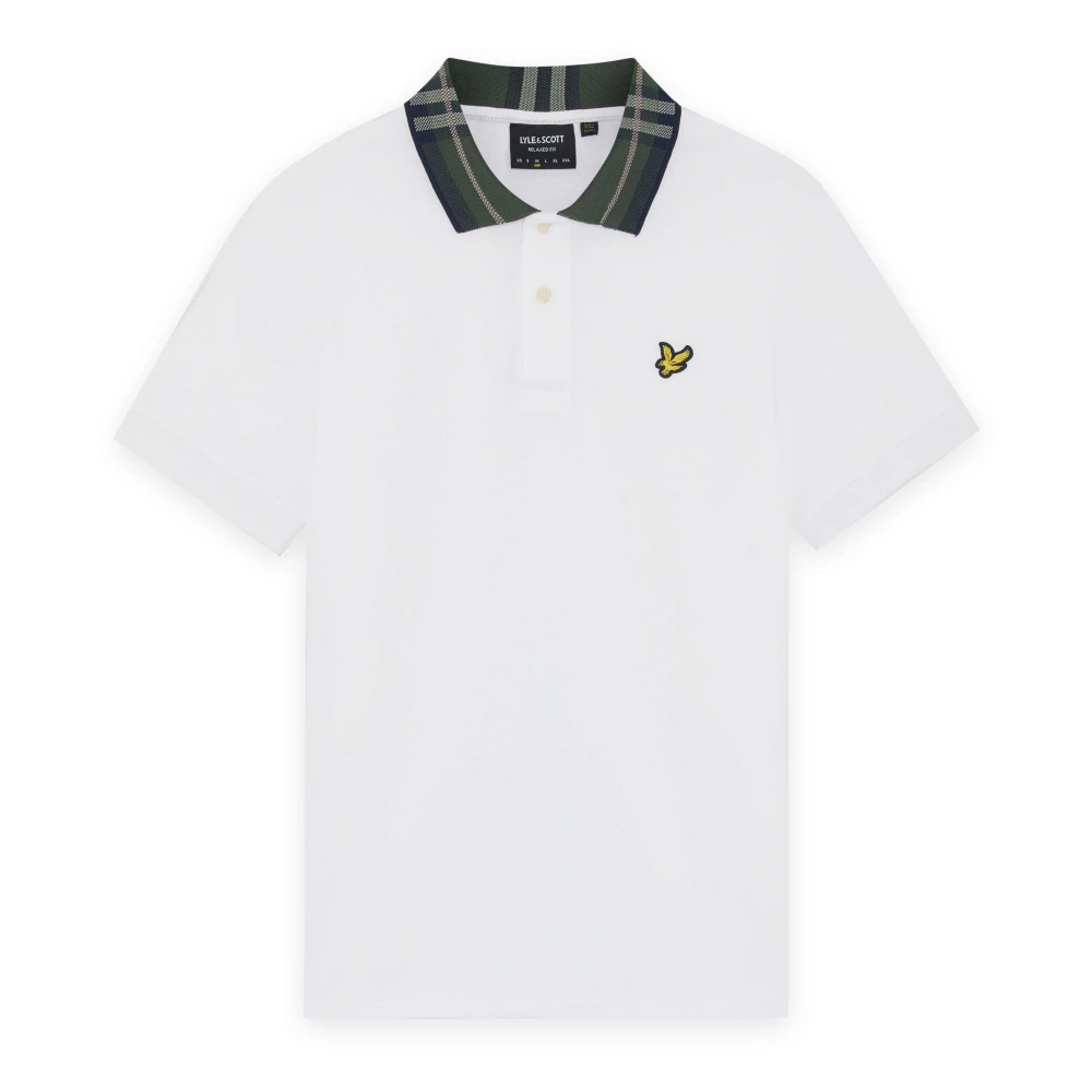 Lyle & Scott Herren Blanc Tartan-Kragen-Polo - Bild 3