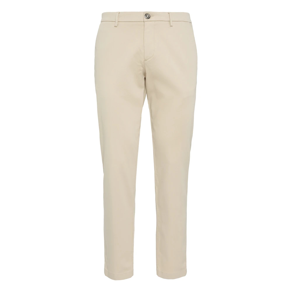 Boggi Milano Herren Beige - Stretch Baumwoll-/Tencel-Hose - Trousers - W31