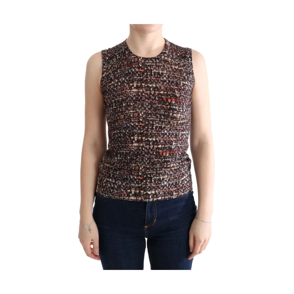 Dolce & Gabbana Damen Multicolor - Knit Ärmelloses Top - Tops - Mehrfarbig - Xs