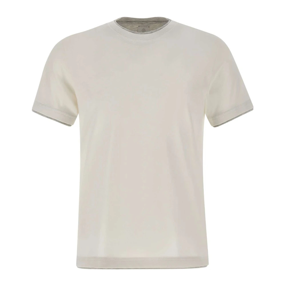 Eleventy Herren Weiß - T-Shirt Mit Rundhalsausschnitt - Tops - 2XL