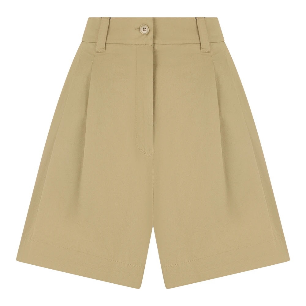 Weekend Max Mara Damen Beige - Cotton Panama Bermuda Shorts - Shorts - 2XS