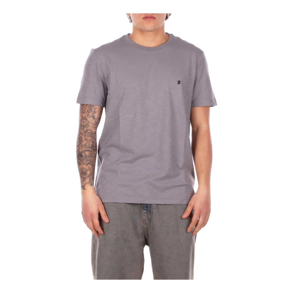 Dondup Herren Grau - Logo Front T-Shirt - Tops - Xl