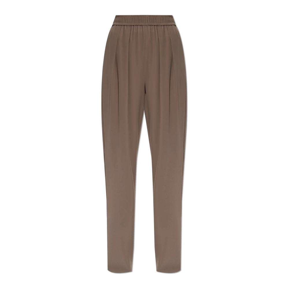 Emporio Armani Damen Braun - Gerade Geschnittene Hose - Trousers - M