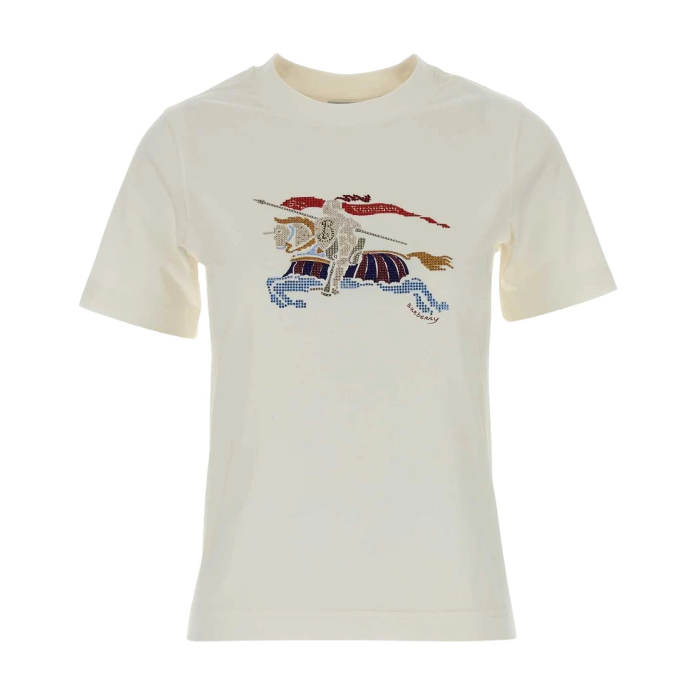Burberry Damen Weiß - Cotton T-Shirt - Tops - Xs