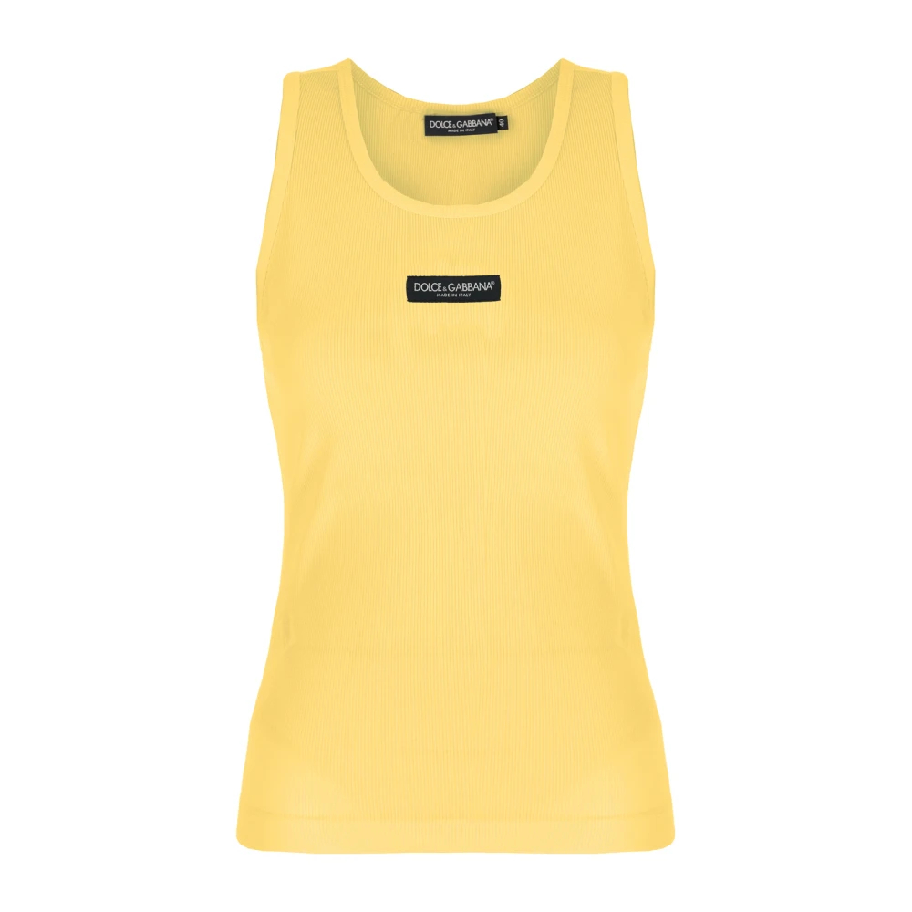 Dolce & Gabbana Damen Gelb - Top - Tops - S