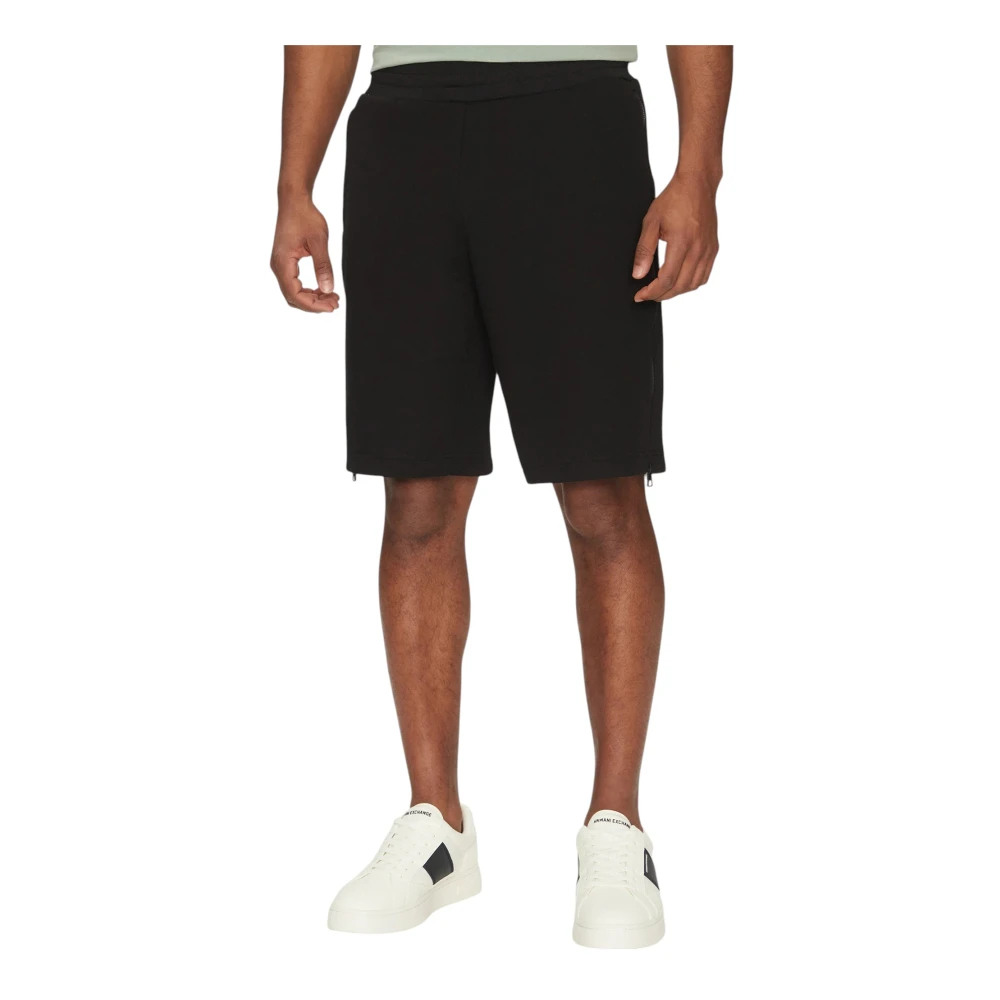 Emporio Armani Herren Schwarz - Bermuda - Shorts - K - 3XL