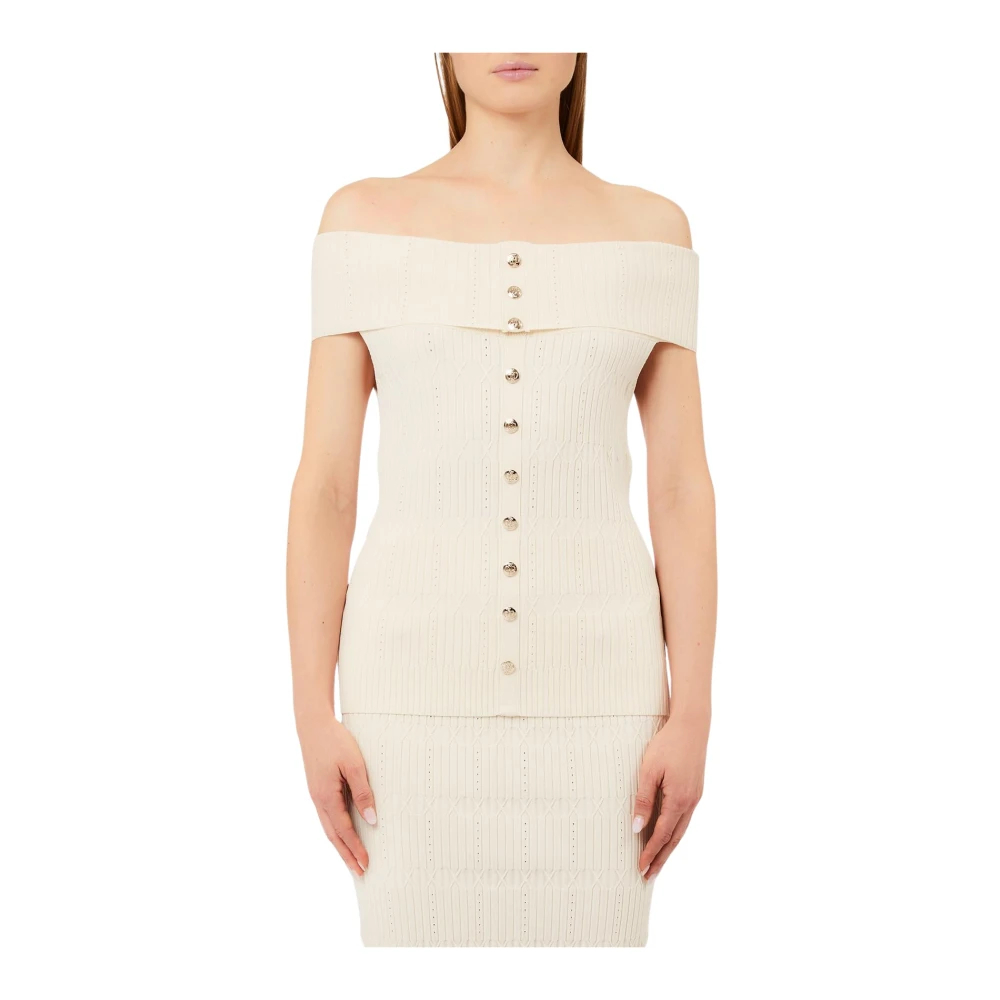 Liu Jo Damen Weiß - Pullover - Knitwear - M