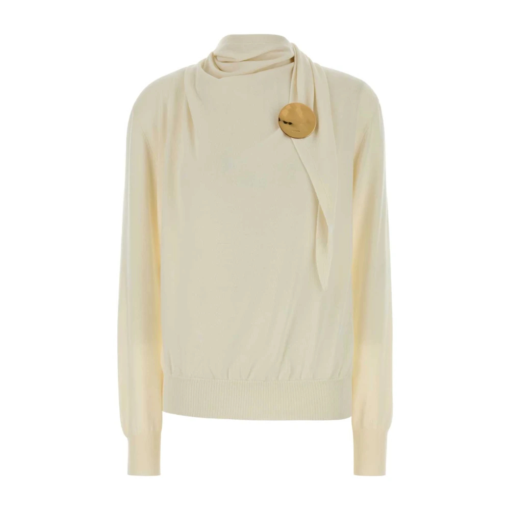 Jil Sander Damen Gelb - Draped Sweater - Knitwear - Xs