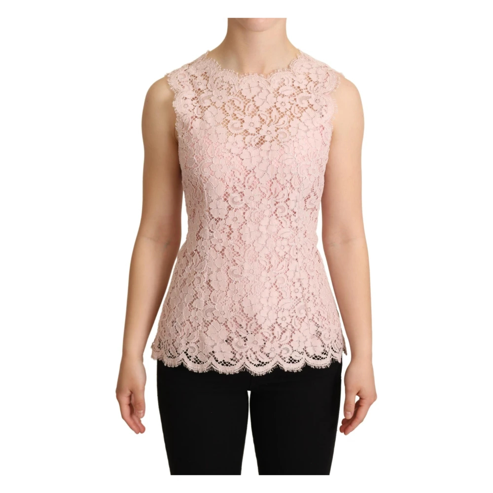 Dolce & Gabbana Damen Rosa - Ärmelloses Top - Tops - Xs