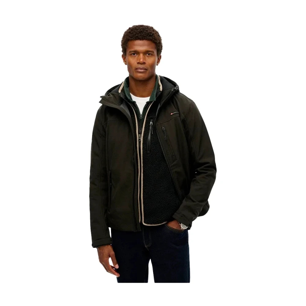 Superdry Schwarz Regenjacke Softshell Trekker - Bild 6