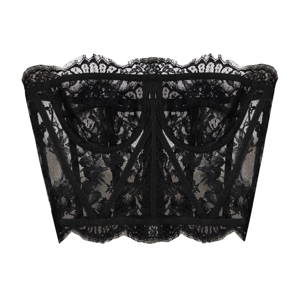 Dolce & Gabbana Damen Schwarz - Lace Corset - Tops - K - S