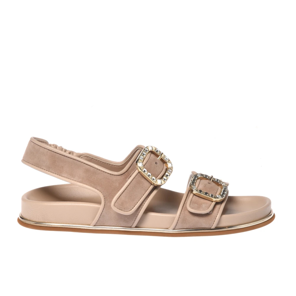 Baldinini Damen Beige - Suede Sandal - Shoes - 41 Eu