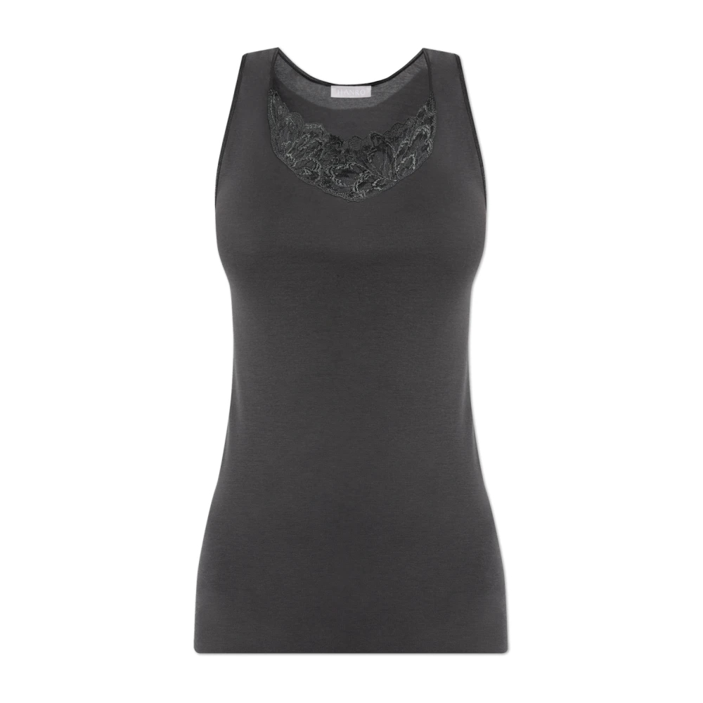Hanro Damen Grau - Ärmelloses Top - Tops - Xl