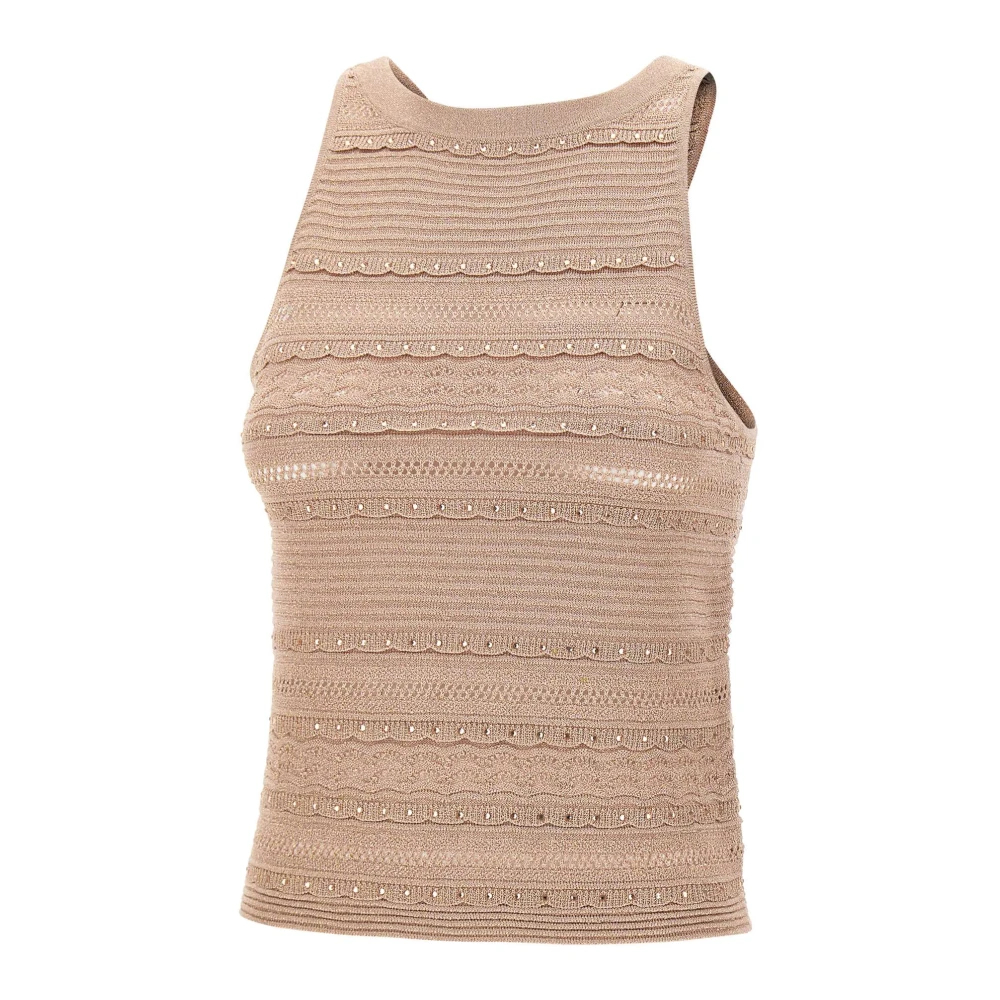 Liu Jo Damen Beige - Sleeveless Top - Tops - L