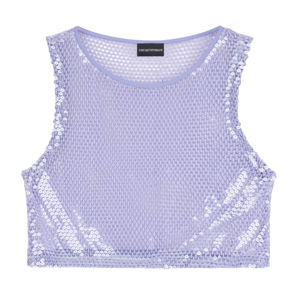 Emporio Armani Damen Violett - Ärmelloses Top - Tops - Lila - L