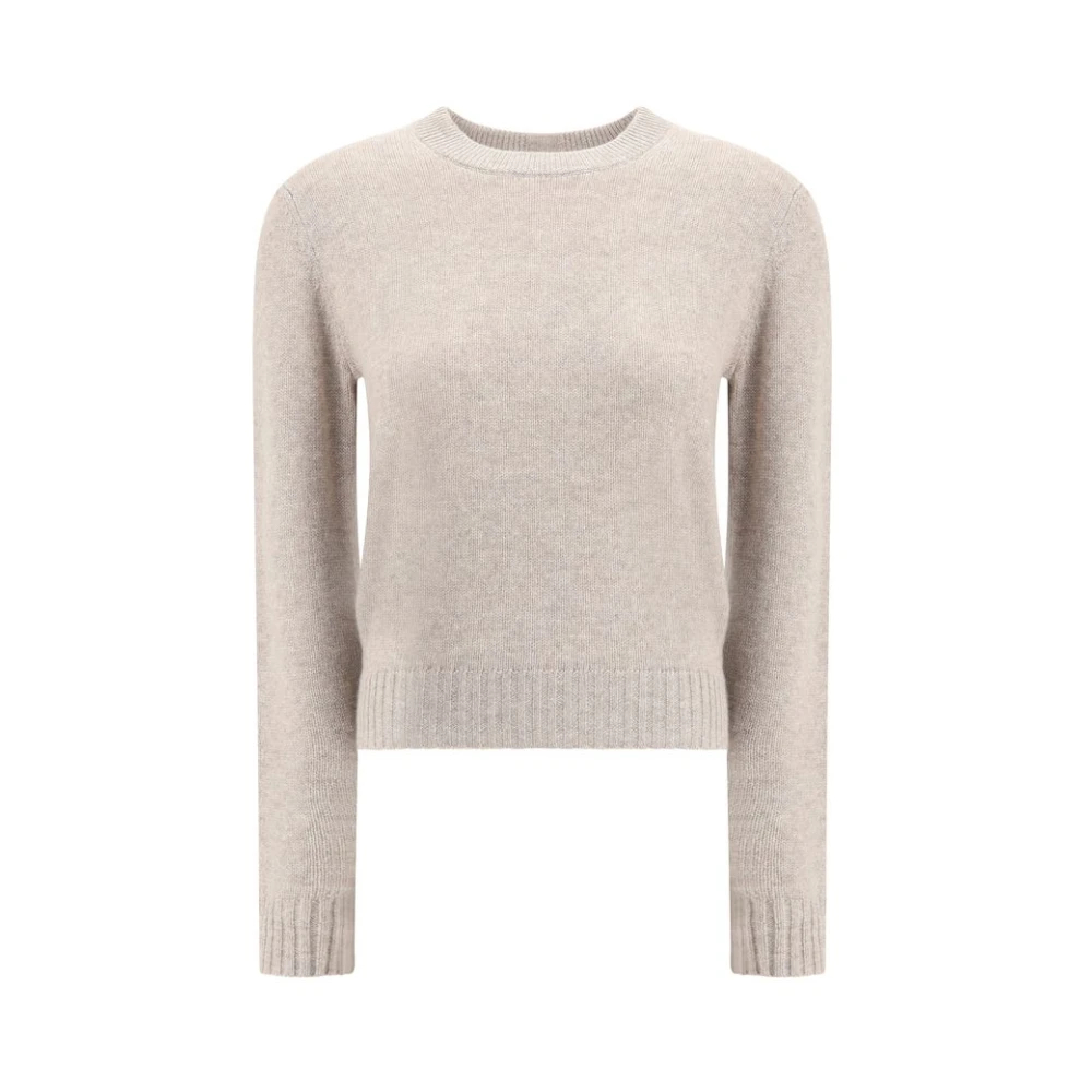 Allude Damen Beige - Cashmere-Pullover - Knitwear - M