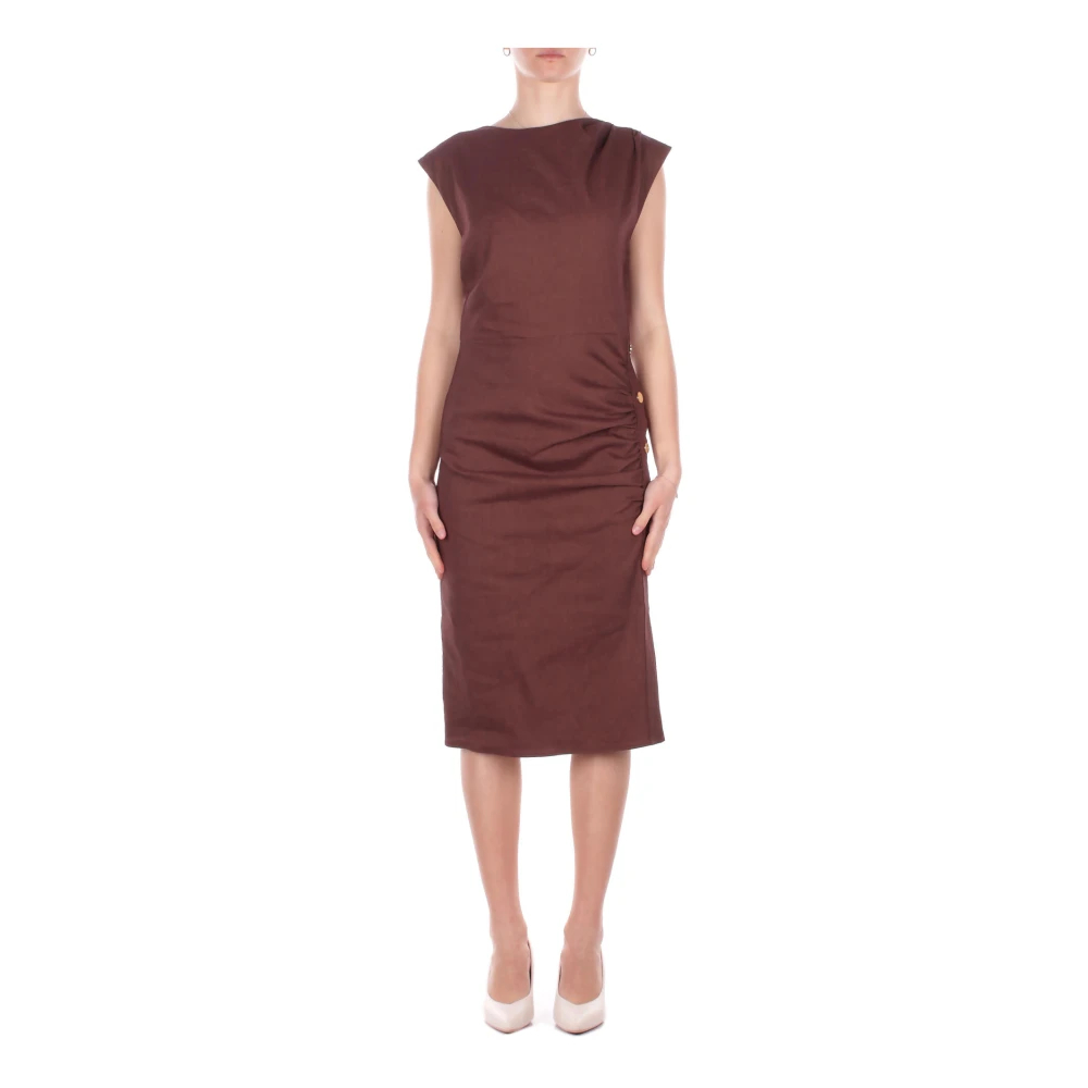 Pinko Damen Braun - Midi Kleider - Dresses - S