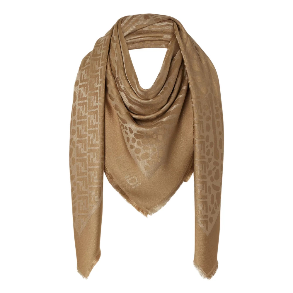 Fendi Damen Braun - Ff Shawl - Accessories - One Size