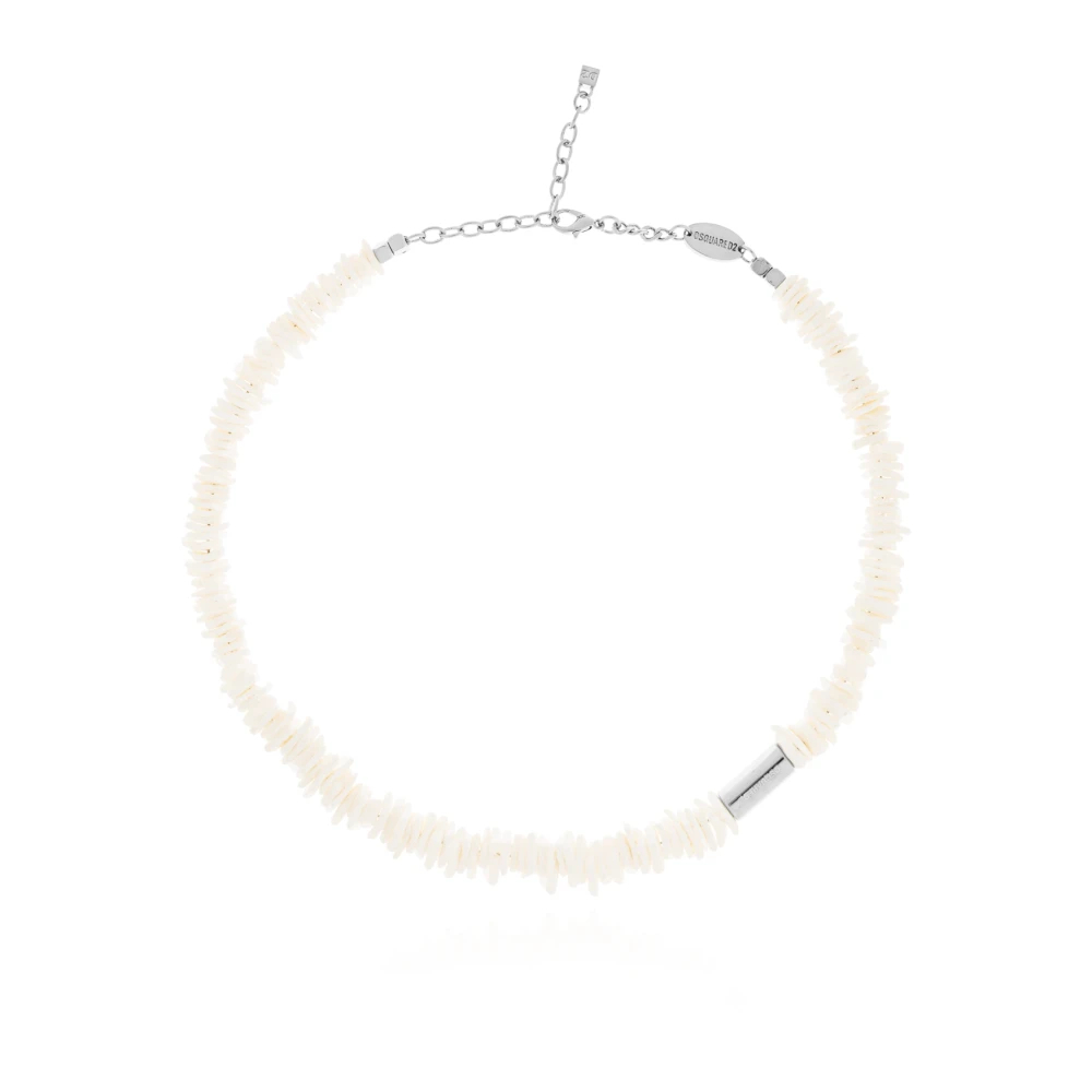 Dsquared2 Unisex Weiß - Shell Necklace - Accessories - One Size
