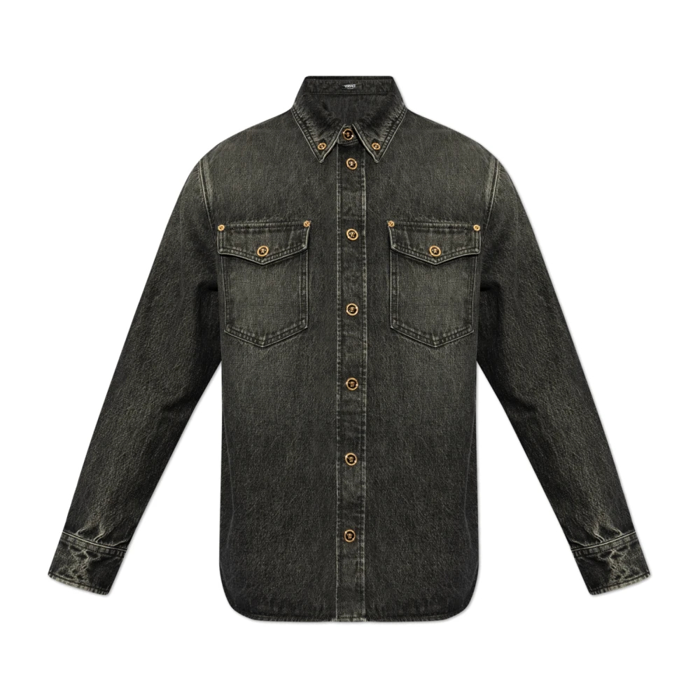 Versace Herren Grau - Denim Hemd - Shirts - 2XL