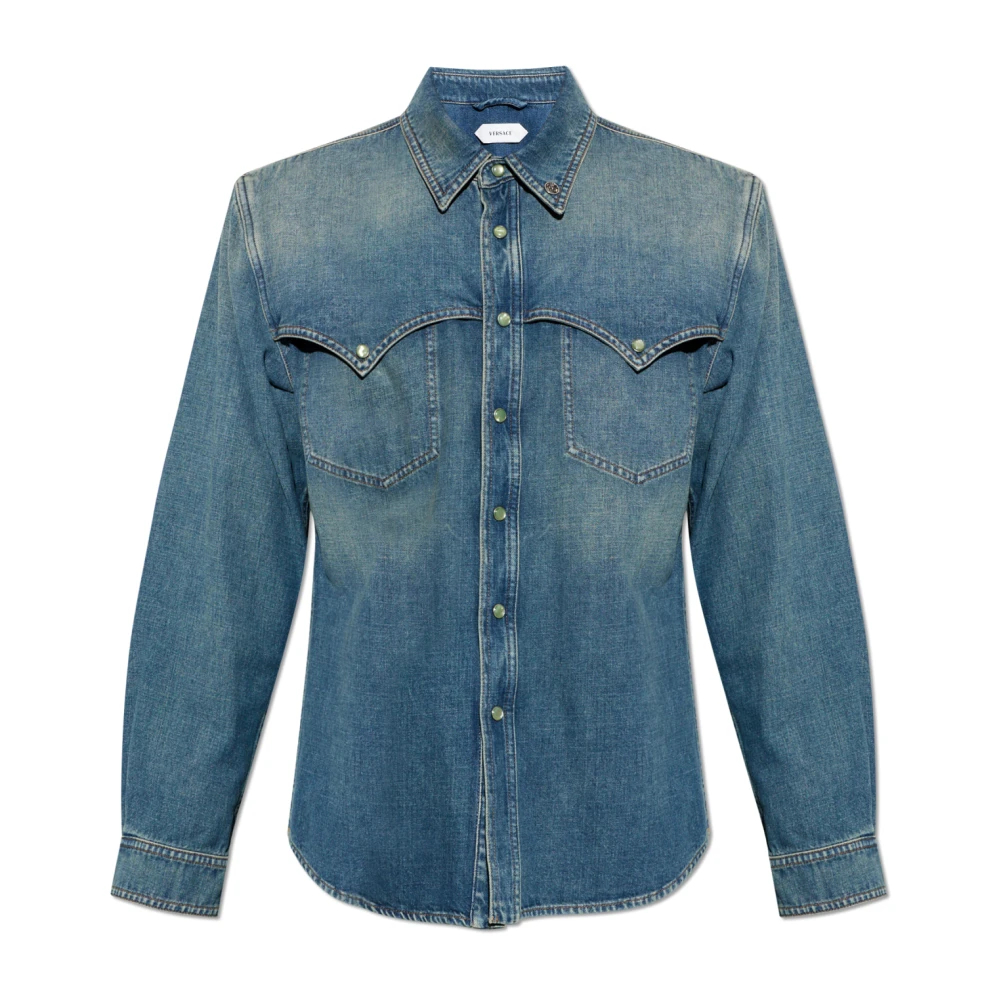 Versace Herren Blau - Denim Hemd - Shirts - S