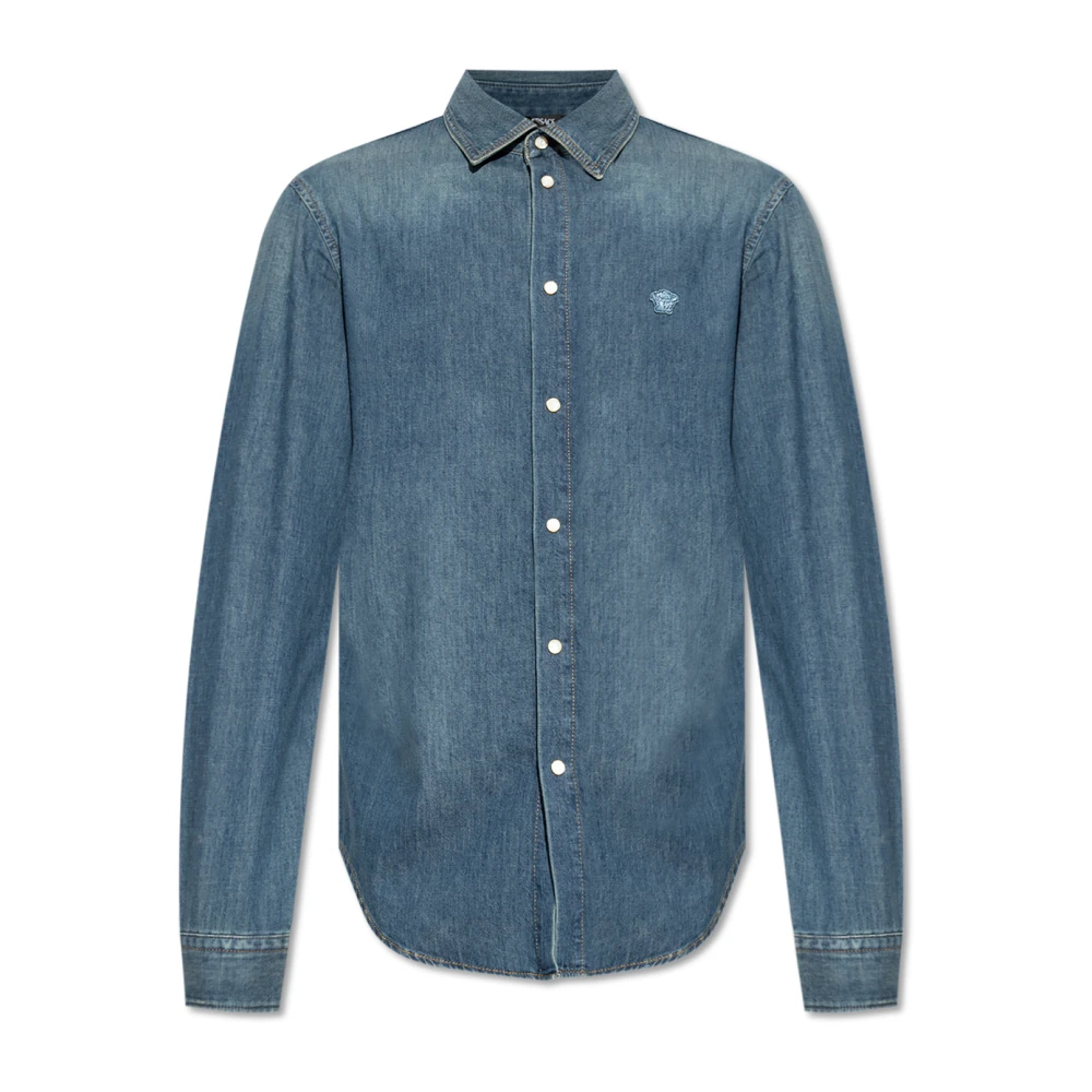 Versace Herren Blau - Denim Hemd - Shirts - 2XL