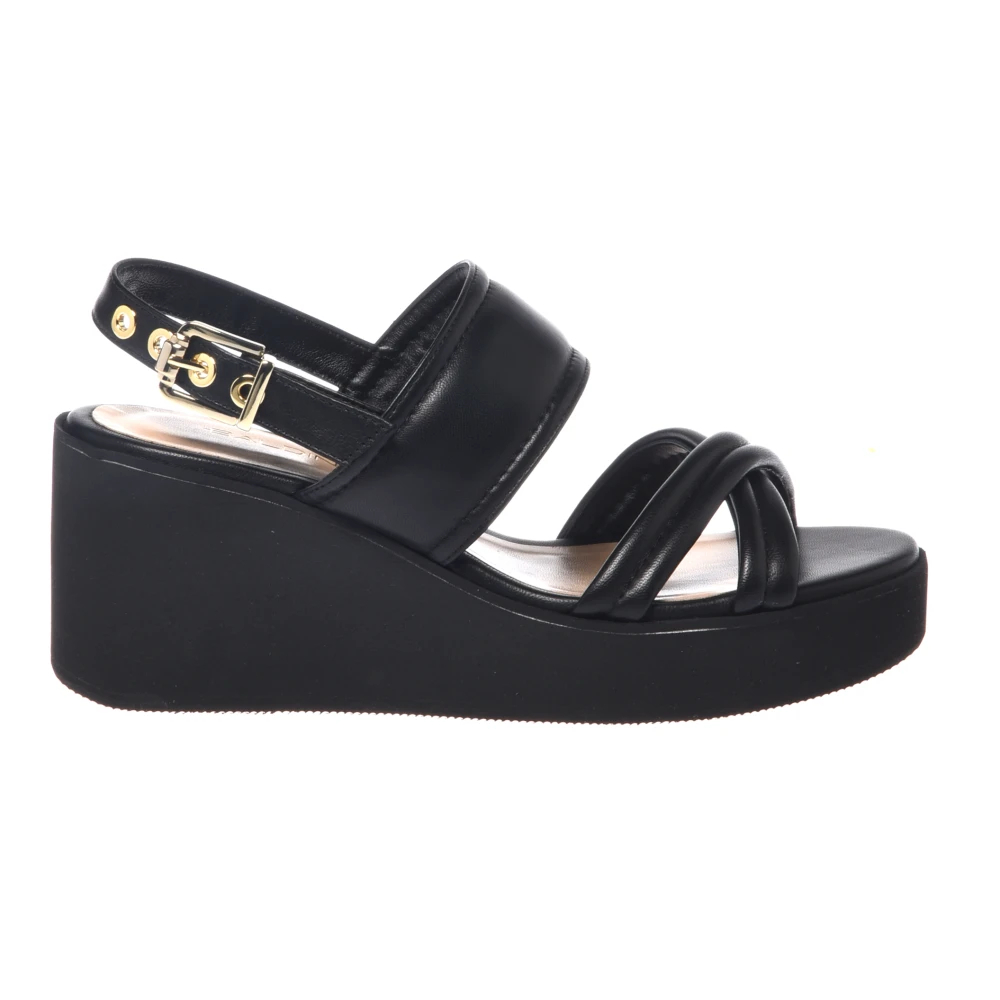 Baldinini Damen Schwarz - Nappa Keilsandalen - Shoes - K - 38 Eu