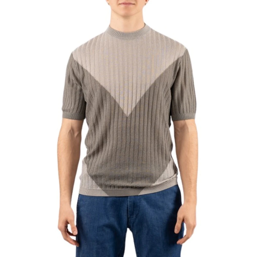 Emporio Armani Herren Grau - Rundhals-Strickpullover - Knitwear - L