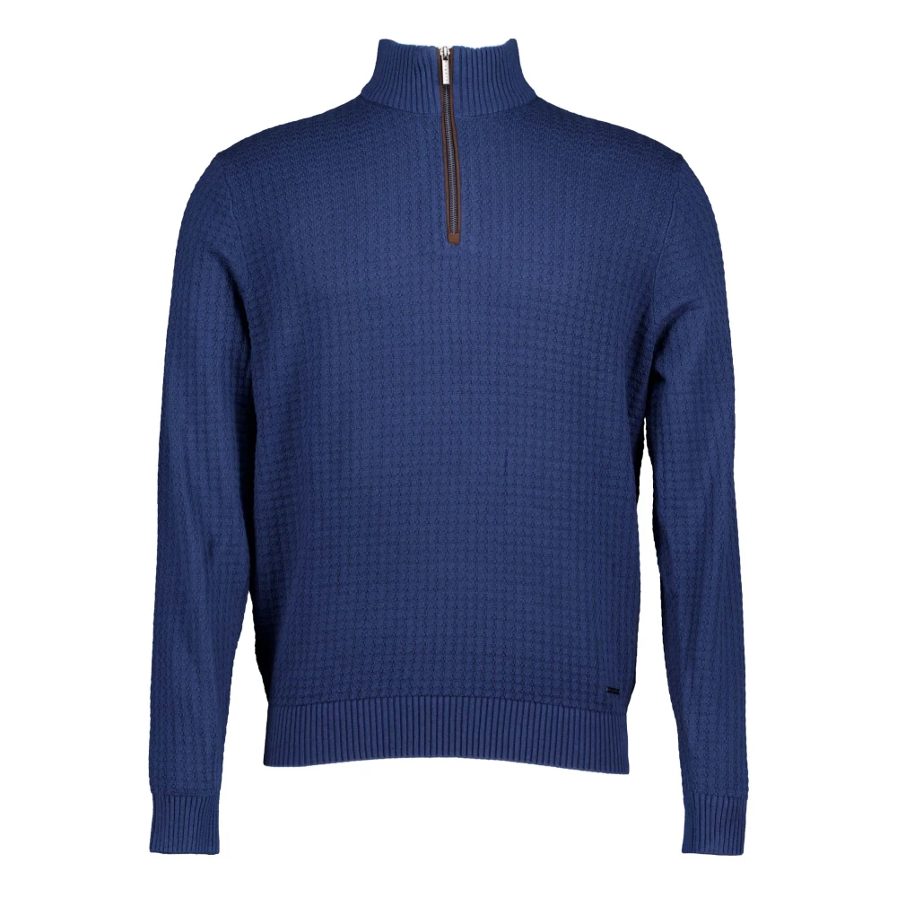 Bugatti Herren Blau - E Pullover - Knitwear - Xl
