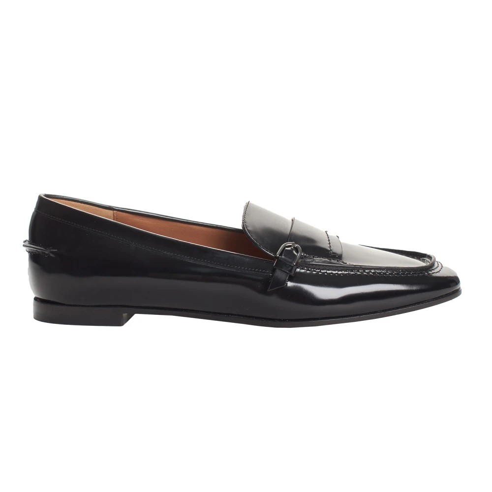 Emporio Armani - Lackleder Loafers - Shoes - Damen - Schwarzk - 35 Eu