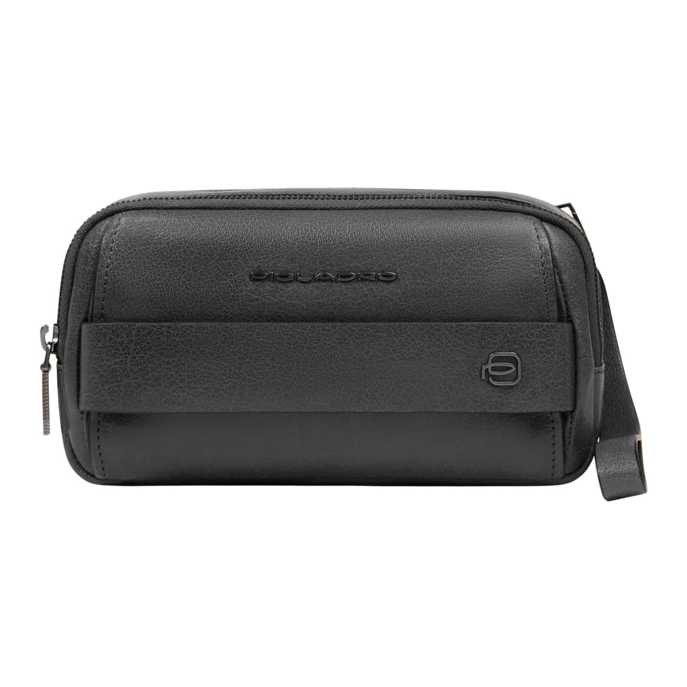 Piquadro Herren Schwarz - Leder-Handgelenktasche - Bags - K -One Size